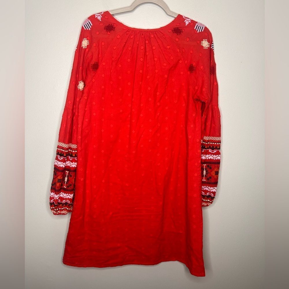 Anthropologie Seen Worn Kept Ruby Embroidered Dre… - image 7